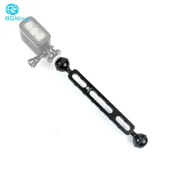 

BGNing Aluminum Alloy Dual Ball Head Joint Arm Camera Clamp Mount for Underwater Diving for GoPro for AKASO EK7000 4K Action Cam