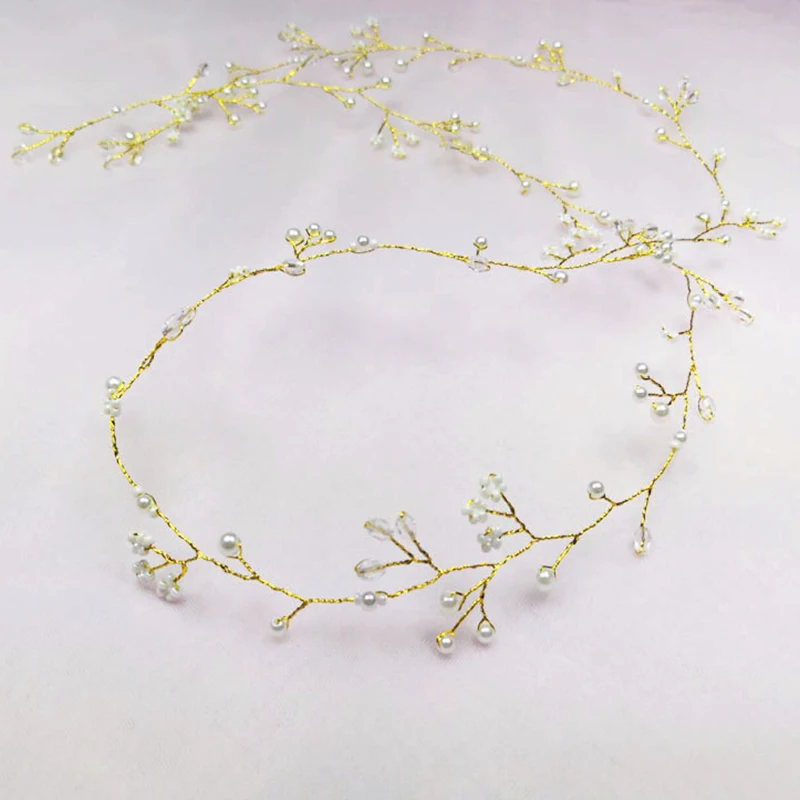 Fashion Wedding Accessories For Bride Handmade Wedding Headdress Floral Pearl Hair Accessories Hairpin Ornaments