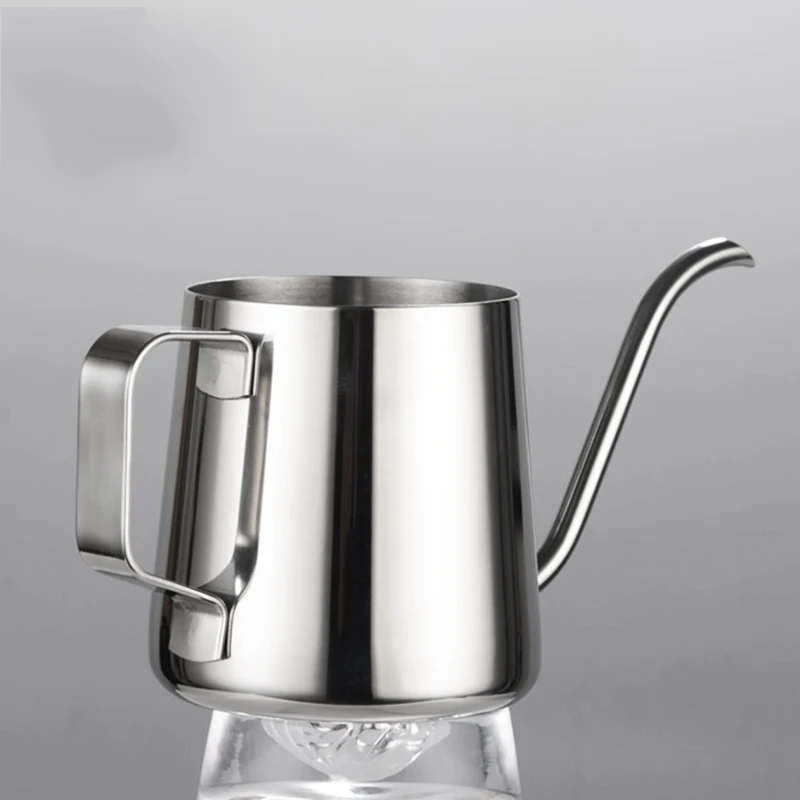 ABUI-250ml чайник из нержавеющей стали, капельный кофейник, чайник с длинным носиком, чашка для дома, кухни, чайный инструмент