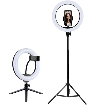 Video Lights Dimmable Light Selfie LED Ring Light USB Ring Lamp With Tripod Stand Rim Of Light To Make TikTok Youtube ringlight