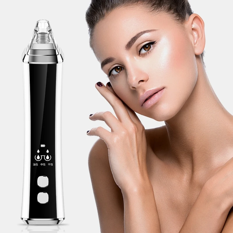 

Portable Electric Pore Vacuum Cleaner Blackhead Remover Acne Comedone Extractor Beauty Cleansing Instrument for Facial