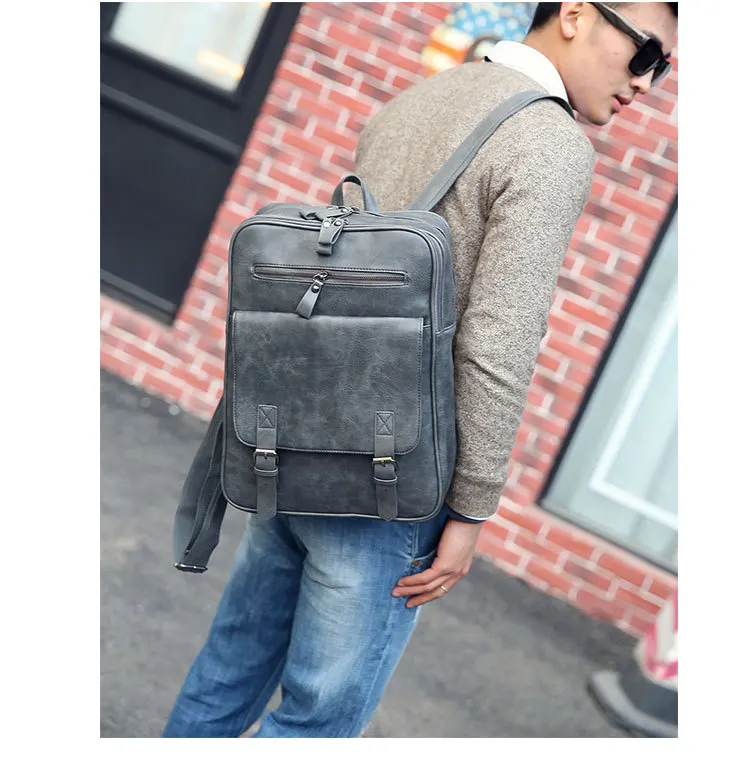 Business Casual Minimalist Computer Bag, Fashion Travel Bag, Men's Backpack