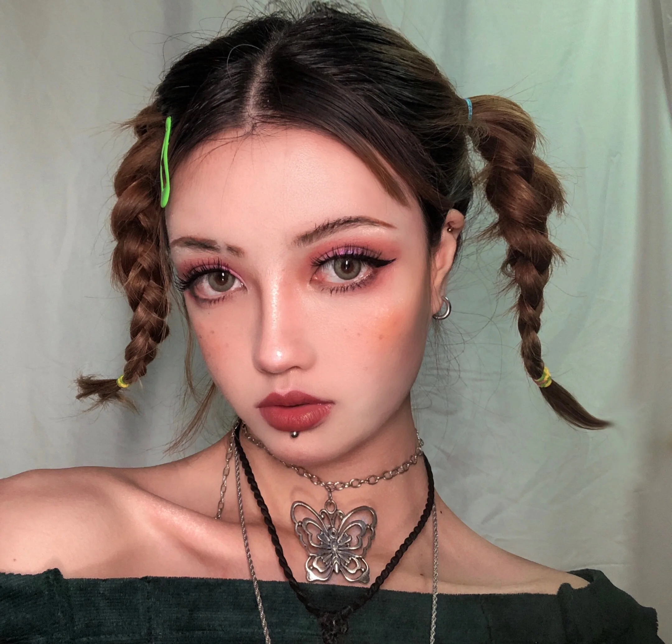 Ins девушка сердце кулон ожерелья для женщин Винтаж Harajuku нержавеющая сталь письмо бусины колье прохладный девушки панк серебряная цепь