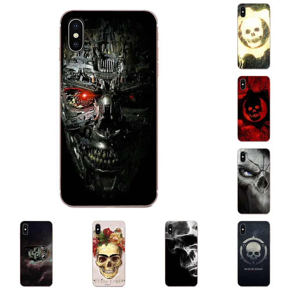 Dead De Sound Skull Soft Cellphone Transparent For Galaxy Grand A3 A5 A7 A8 A9 A9S On5 On7 Plus Pro Star 2015 2016 2017 2018 | Мобильные