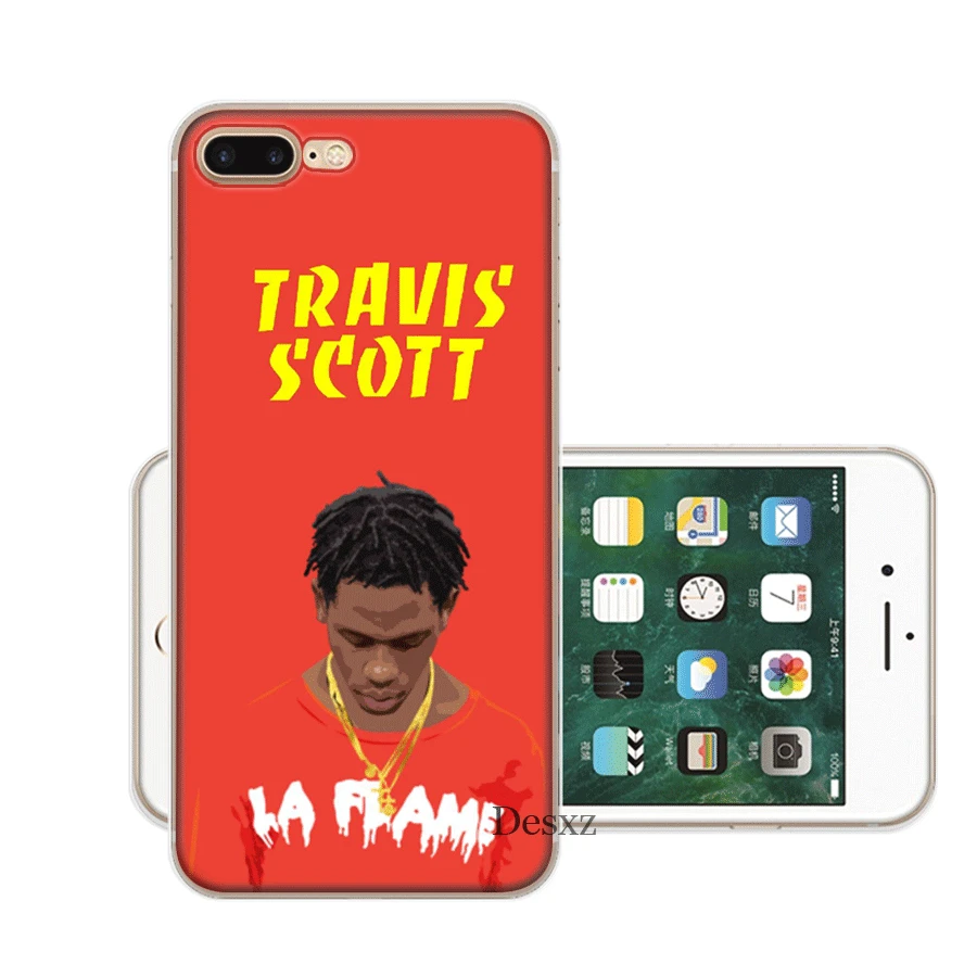 Мобильный чехол для телефона Iphone X XS Max XR 6 6S 7 8 Plus 5 5S SE жесткий чехол Трэвиса Скотта хип-хоп - Цвет: 12