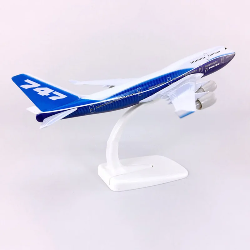 20 см 1/300 масштаб Boeing 747 авиакомпания модель самолета сплав дети коллекционный дисплей с подставкой литья под давлением самолет детская игрушка шоу