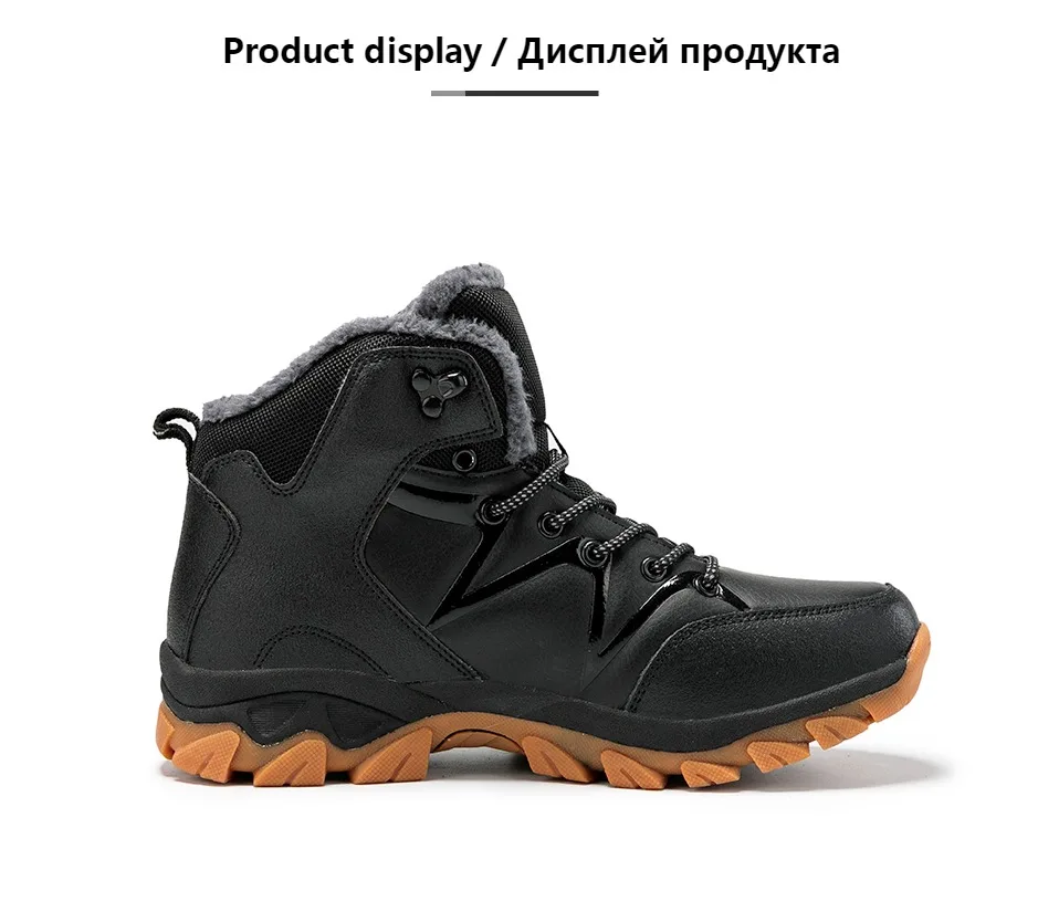 KATESEN/зимние мужские ботинки; модные мужские кожаные рабочие ботинки; удобная уличная Нескользящая Повседневная обувь; мужские походные ботинки