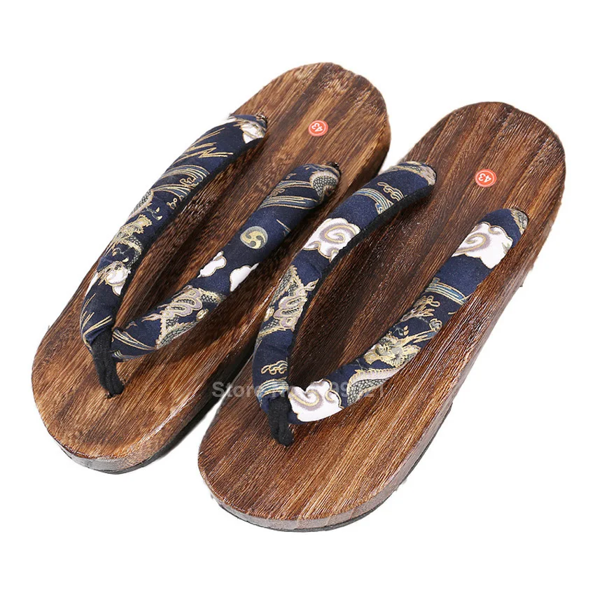 Demon Slayer Anime Cosplay Shoes Men Women Traditional Samurai Japanese Geta Clogs Wooden Flip Flops Kamado Nezuko Tanjirou