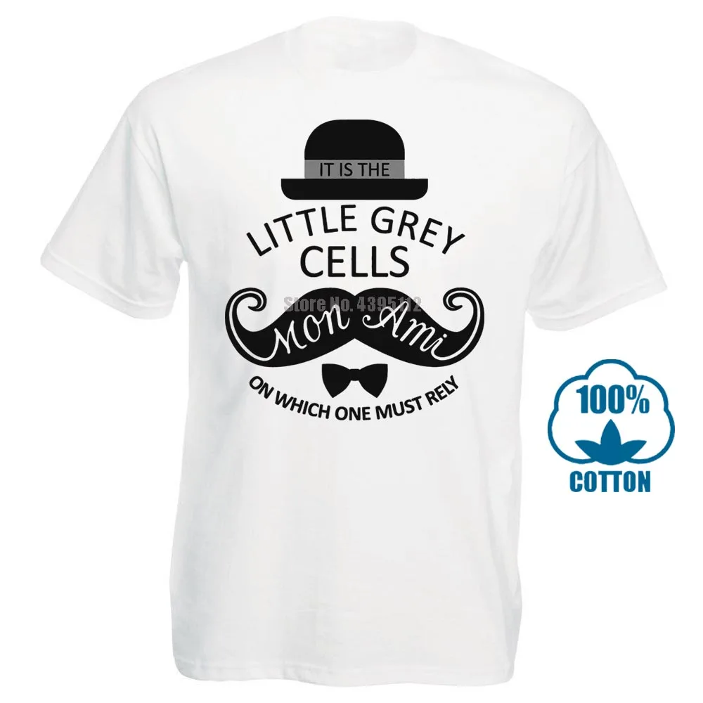 

Agatha Christie Hercule Poirot It Is The Little Grey Popular Tagless Tee T Shirt