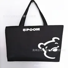 Летняя новая стильная Холщовая Сумка с героями мультфильмов, модная женская сумка в Корейском стиле, сумка для покупок через плечо, импортные товары