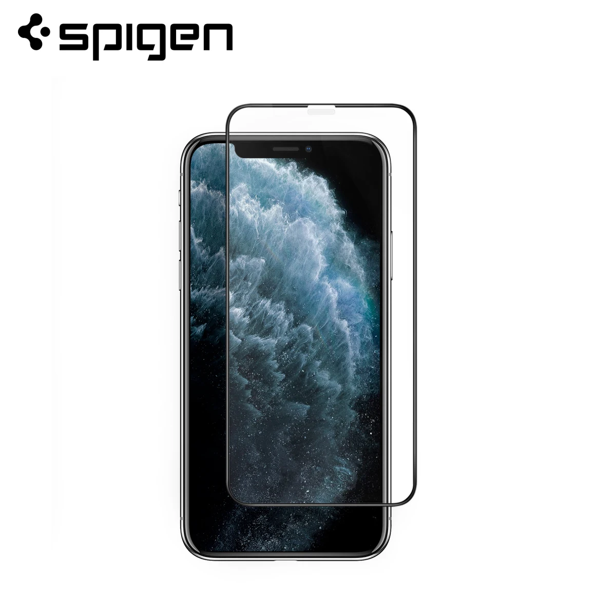 Защитная пленка Spigen Glas. tR из закаленного стекла с полным покрытием для iPhone 11 Pro