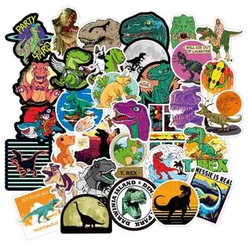

100 Pcs Dinosaur Series Stickers for Jurassic Park Cool Graffiti Sticker for Luggage Laptop Skateboard Car Decal Kids Toys