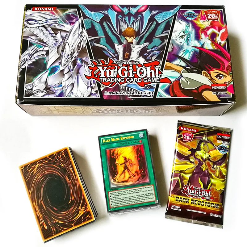 TCG английская Yu Gi Oh настольная игра поединок флэш 100 карт без повторения yugioh боевой стол блестящие карты OCG колода Дети Рождественские подарки