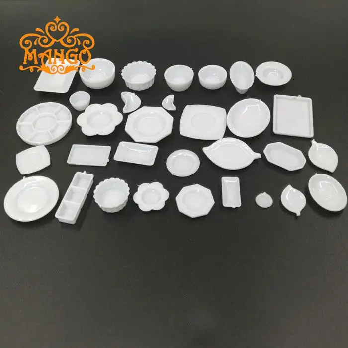 1: 12 кукольный дом DIY хижина мини-модель игровой дом пластиковая посуда набор игрушек конфеты с фруктовым ломтиком