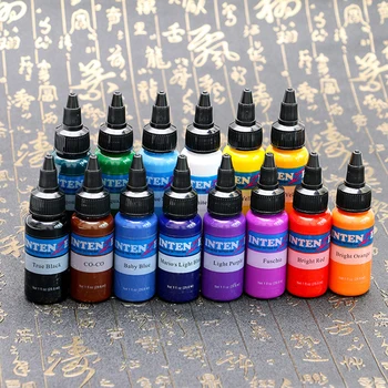 

14pcs/set Professional Multi Colors Tattoo Ink Pigment Set Kits 30ml Beauty Makeup Paints Bottles Tools Body Art Accessory