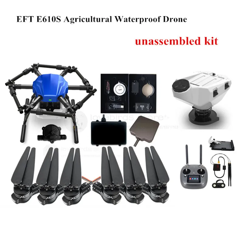 EFT E610S 10L 6 осевой сельскохозяйственный гексакоптер комплект для дрона