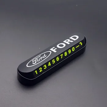 

Car Styling Temporary Parking Card Phone Number Card Plate Park Stop For Ford Fiesta EcoSport ESCORT focus 1 focus 3 focus 2