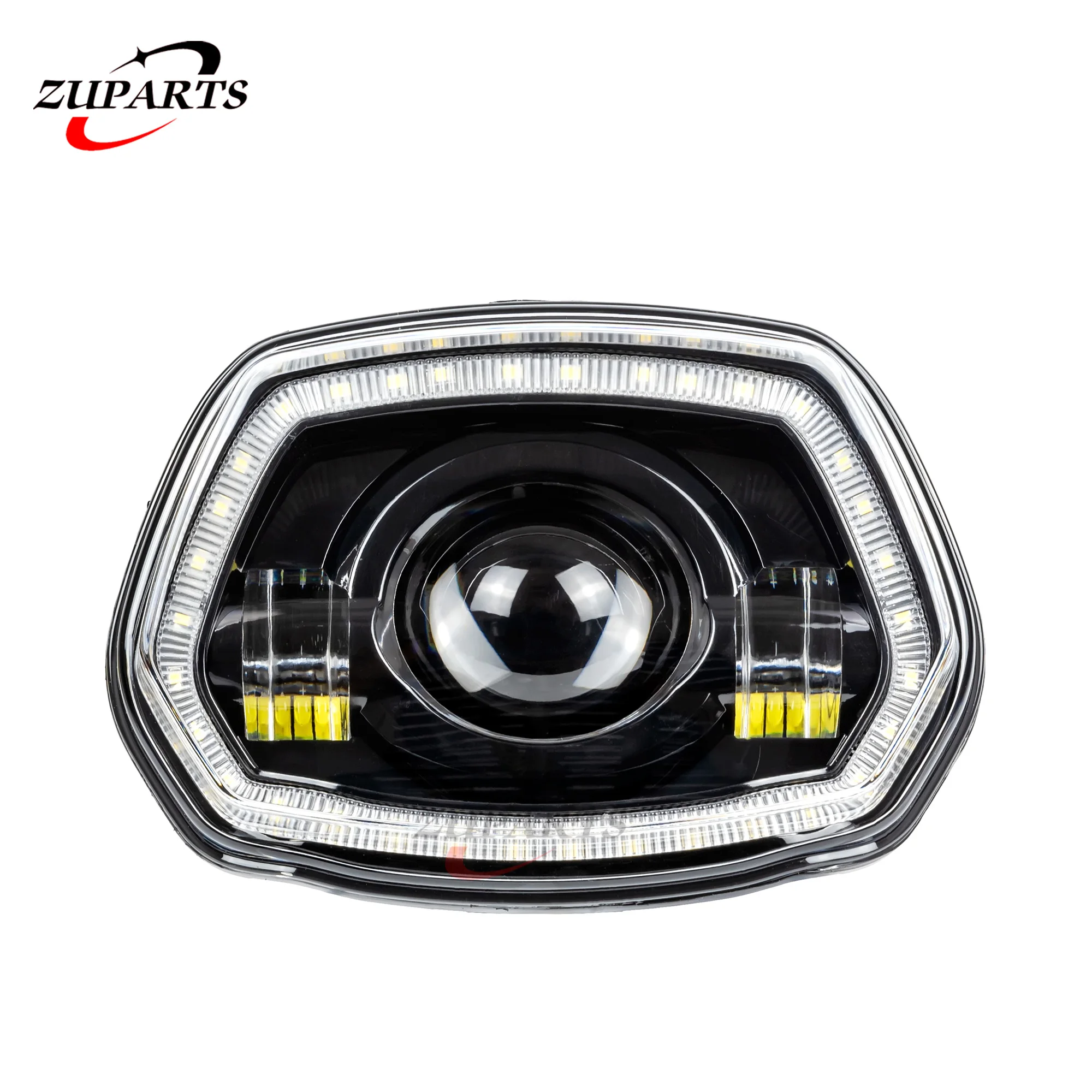 Светодиодный светильник с кольцом Halo черный подходит для моделей Vespa Sprint 150 / Super GTR