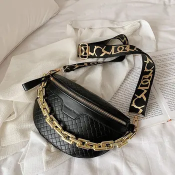 

Luxury Women's Shoulder Bags 2020 Winter New Ladies Chain Crossbody Bags Chest Packs Female Brand Belt Waist Bag Girl Handbags