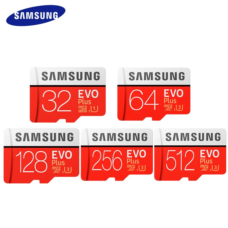 SAMSUNG карта памяти Micro SD 256 ГБ 32 64 8 16 128 512 ГБ|Карты памяти| |