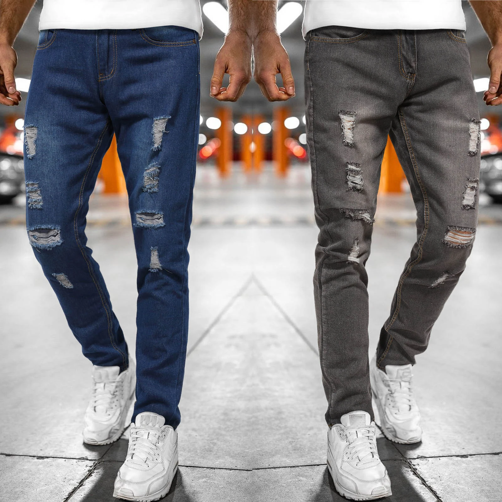 Pantalones Hombre Fitness Patchwork Bodybuilding Pocket Skin Pantalones Hombre Fitness Patchwork Bodybuilding Pocket Skin