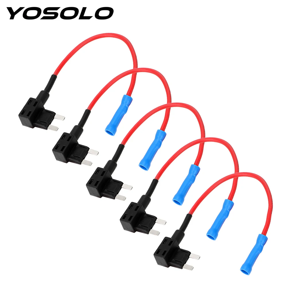 YOSOLO 5 шт./компл. APM Tap Mini Blade Micro Add a Circuit Adapter 12 в автомобильный блок предохранителей