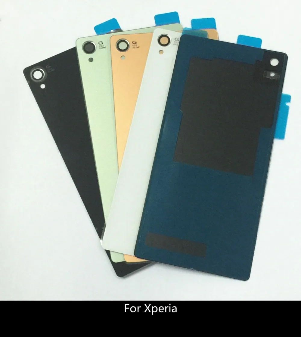 Задняя крышка батарейного отсека стеклянная для Sony Xperia Z3 Compact MINI Z2 L50w Z1 чехол с