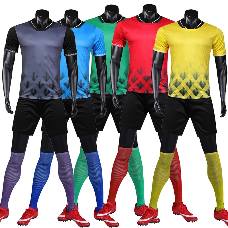 black and blue soccer jersey