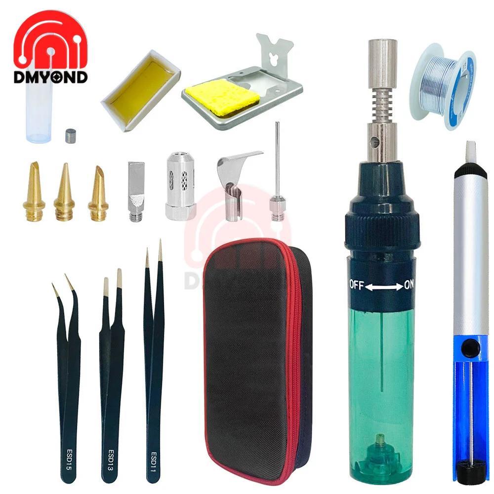 1300 Celsius Butane Gas Welding Soldering Irons Welding Pen Burner Blow Torch Gas Soldering Iron Cordless Butane Tip Tool