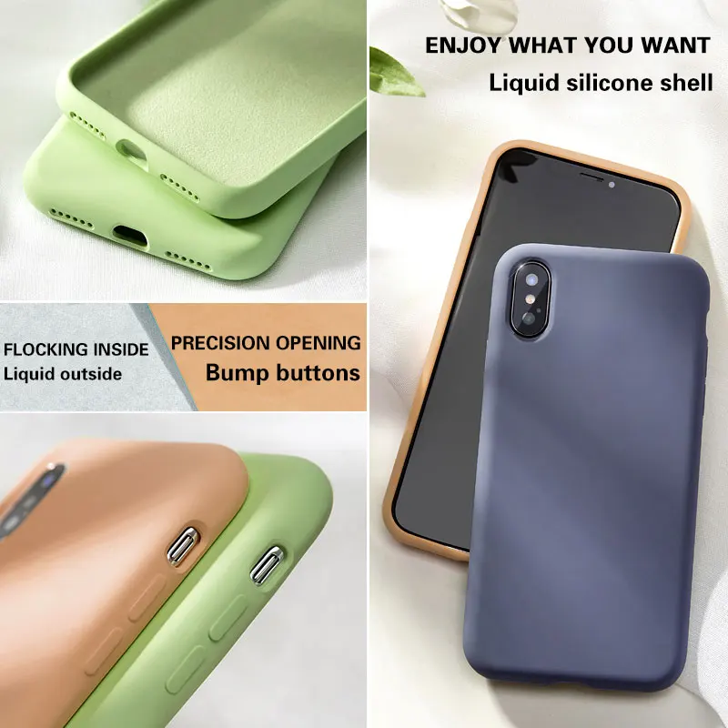 Противоударный силиконовый чехол для Apple iphone x xr xs max чехол для iphone 11 pro max 6 7 8 plus x без логотипа чехол s крышка Capa