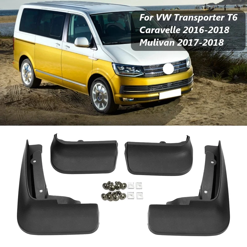 Car Fender Mud Guard Splash Flaps Mudguards For Transporter T5 T6 Caravelle Multivan 2016-2019 | Автомобили и мотоциклы