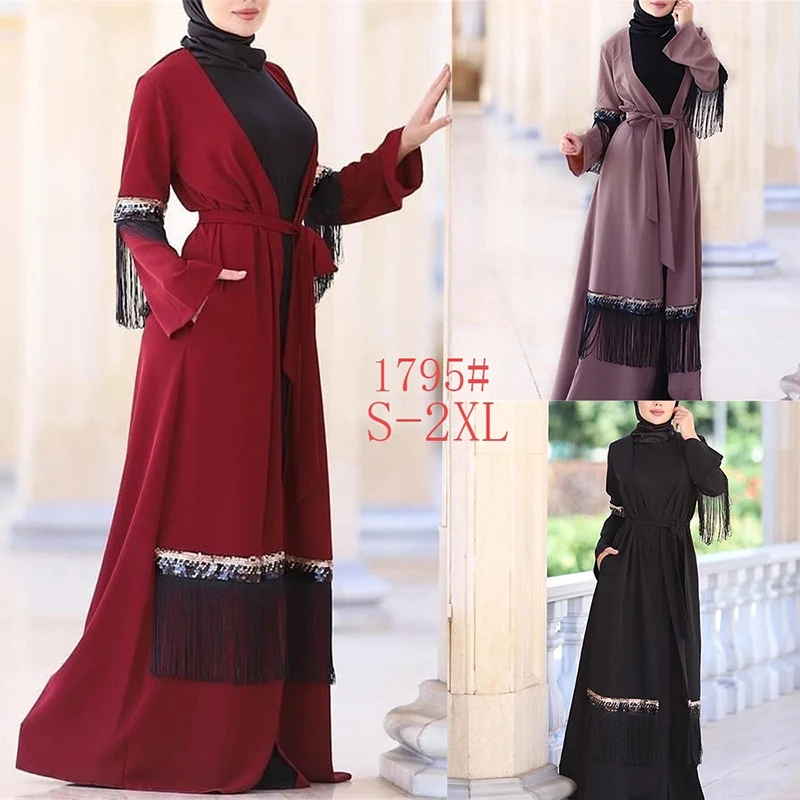 Дубай Abaya кимоно исламский хиджаб мусульманское платье турецкая исламская