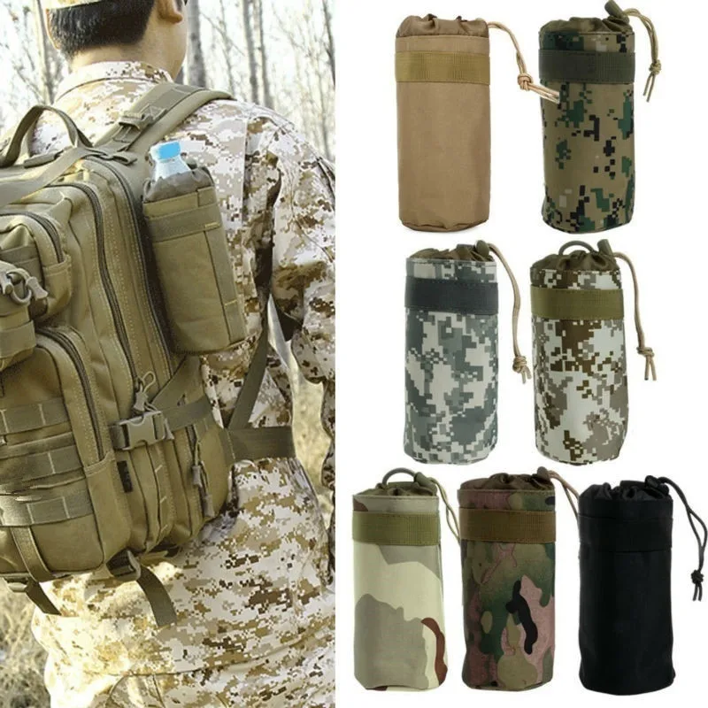 Открытый кемпинг бутылка для воды чехол Тактический военная ОХОТА Molle чайник сумка держатель чашки чехол поясные сумки снаряжение для альпинизма