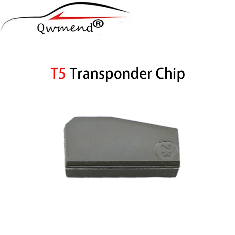 

QWMEND 1PCS Transponder Chip T5 Blank Carbon T5 Chip for Auto Smart Car Key Cemamic Chip T5 Cloneable