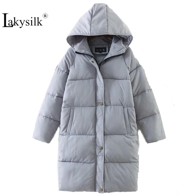 

Plus Size Women Winter Jacket Hooded Cotton Zipper Thick Female Black Grey Coat Woman Fashion Warm Long Parka S-2XL Top Quality