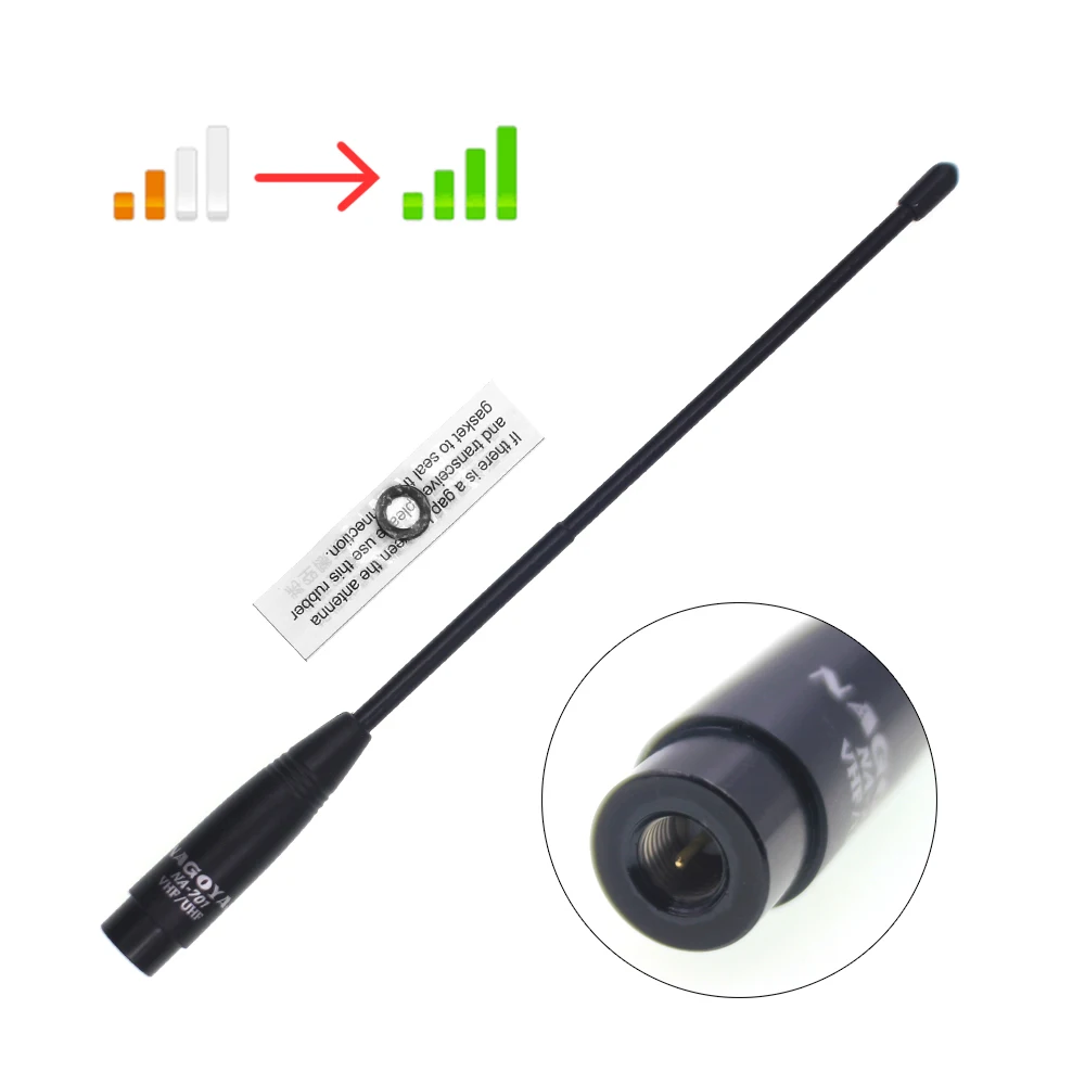 Original Nagoya NA-701 VHF/UHF (144/430Mhz) Antenna SMA-Male for VX-3R VX-7R ZT-2R PX-2R UV-985 TH-UVF8D TH-UV8000D