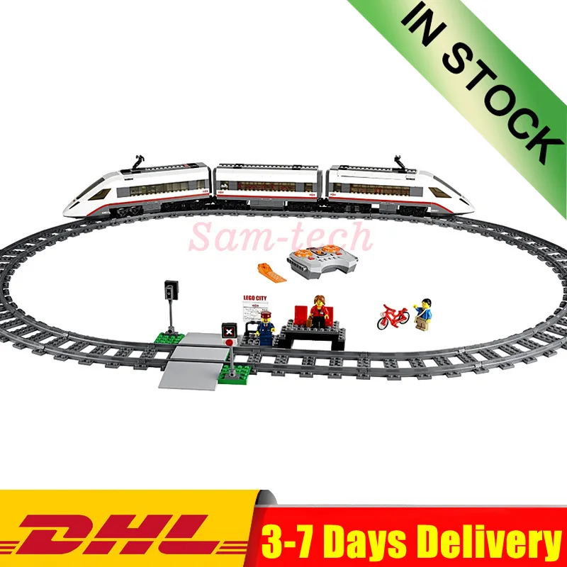 

2020 IN Stock Compatible 60051 DHL 02010 The High-speed Passenger Train Remote-control Trucks Building Blocks Bricks Kits Toys