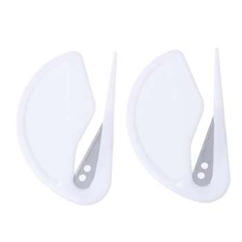 2 pz/lotto carta tagliacarte tagliacarte attrezzature per ufficio plastica tagliacarte Mini Sharp lettera posta busta apri sicurezza