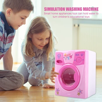

Electronic Simulation Washing Machine Toys Children Mini Pretend Play Toy Kids Pretend Play Toys Small Appliances