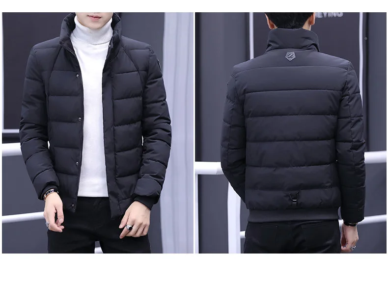 New Style MEN'S Outerwear Winter New Style Cotton-padded Jacket Korean-style Slim Fit Short Handsome MEN'S Cotton-padded Cl