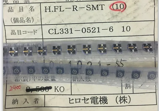 10 шт. и H.FL-R-SMT(10) радио частотный разъем