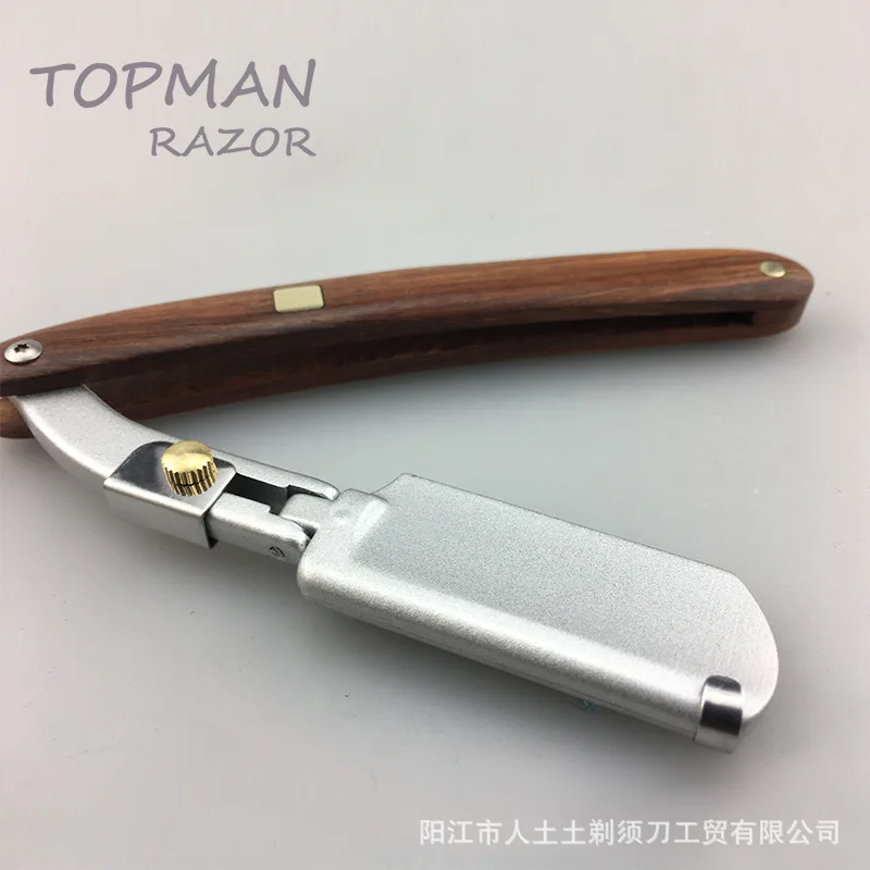 Handle Razor Holder Blood Wooden Handle Razor Eyebrow Knife Holder Vintage Razor Shaving Knife G1106 3