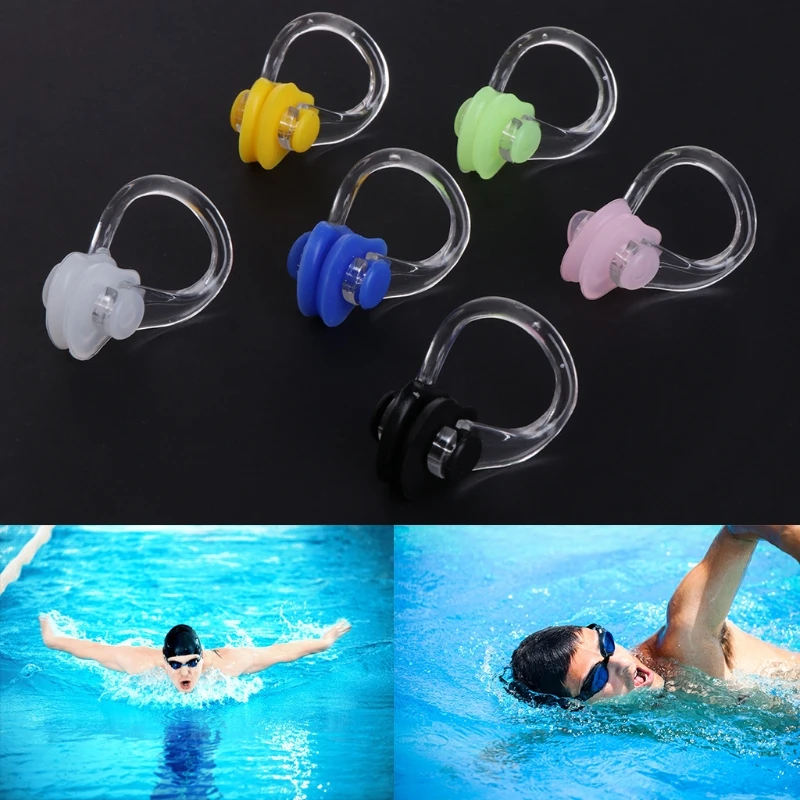 

3pcs Silica Gel Swimming Watertight Nose Clip Swim Fitness Pool PC Nasal Splint