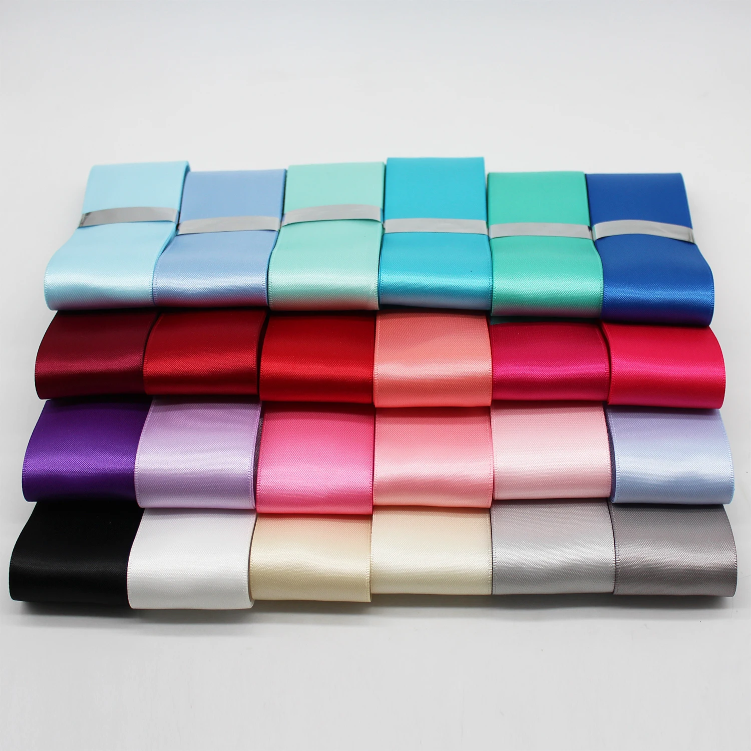 Satin Ribbons 5 Meter Many Colors Double Sided Polyester Fabric Tapes 6mm 9mm 16mm 25mm 38mm For Hair Bow Crafts DIY