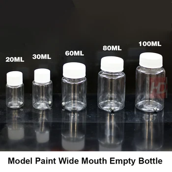 

Model Tool Paint Bottle Storage Bottle with Steel Ball Corrosion Resistant 20ML 30ML 60ML 80ML 100ML