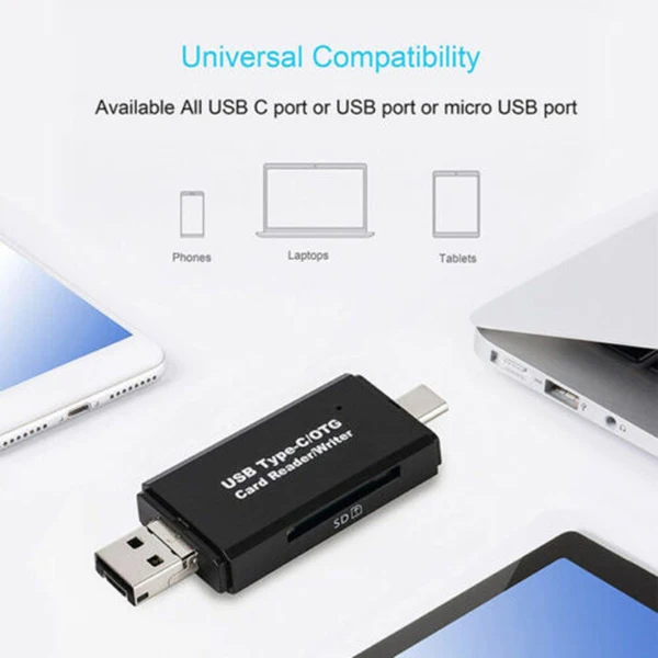 Многофункциональный считыватель карт USB 3,0/2,0 Поддержка TF/SD карты для ноутбука телефон LSMK99