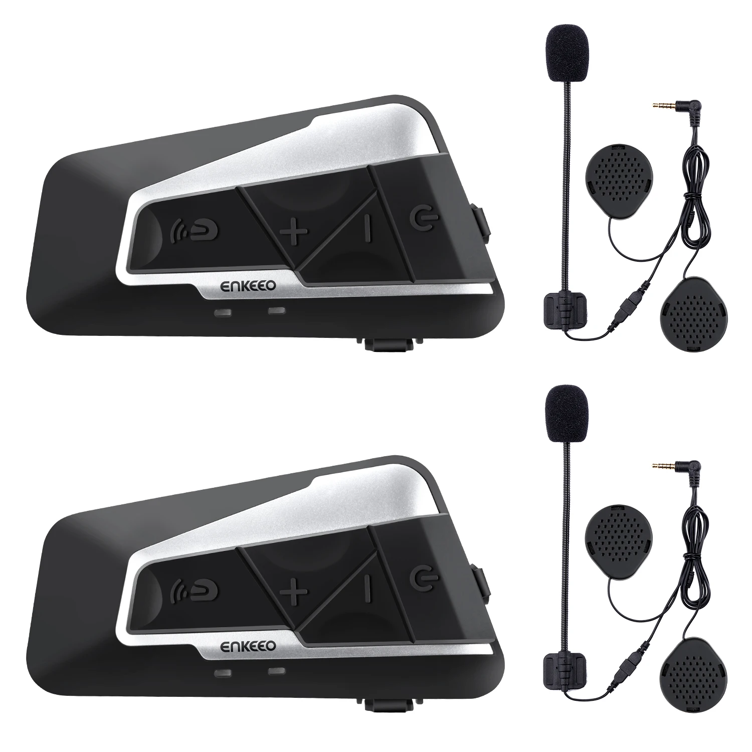 Enkeeo T9S Bluetooth interfono per motocicletta cuffie sistema di  comunicazione microfoni per moto, bici, ATV, auto|Walkie Talkie| -  AliExpress