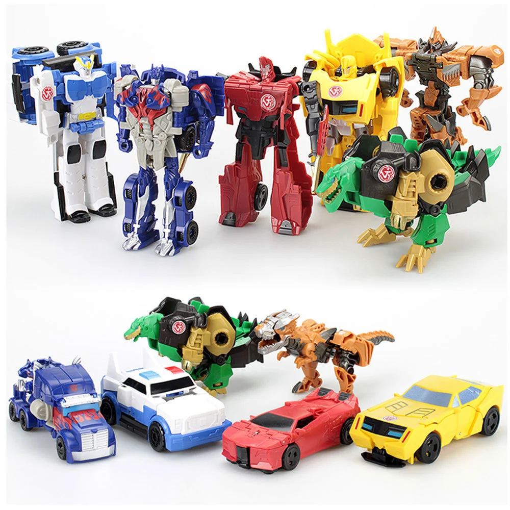 12cm Transformation gift Robot Toys car one Step deformation Anime Action Figure Model Deformed Car Gift toys for boys | Игрушки и хобби