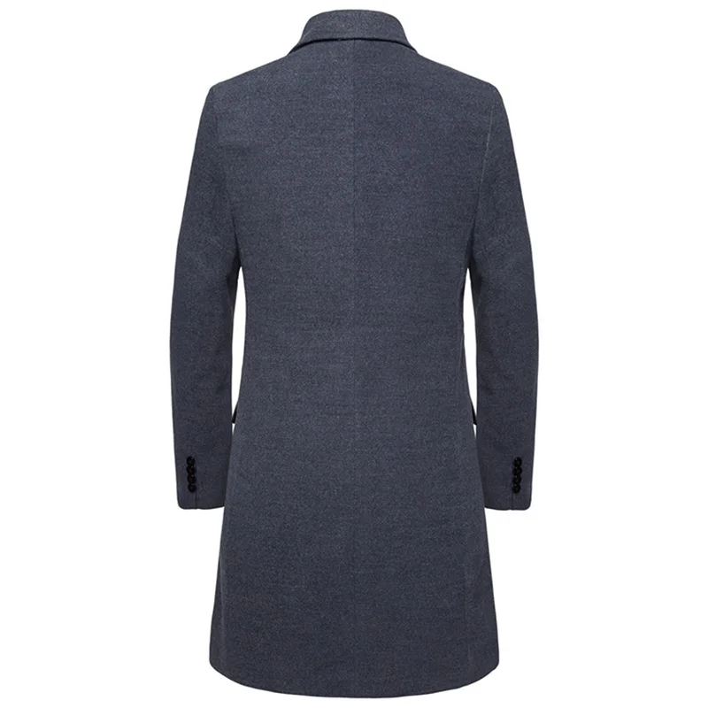 ZUSIGEL Korean Style Black Trench Coat Men Standard Collar Trench Men Coats Full Sleeve Patchwork Long Coat Men