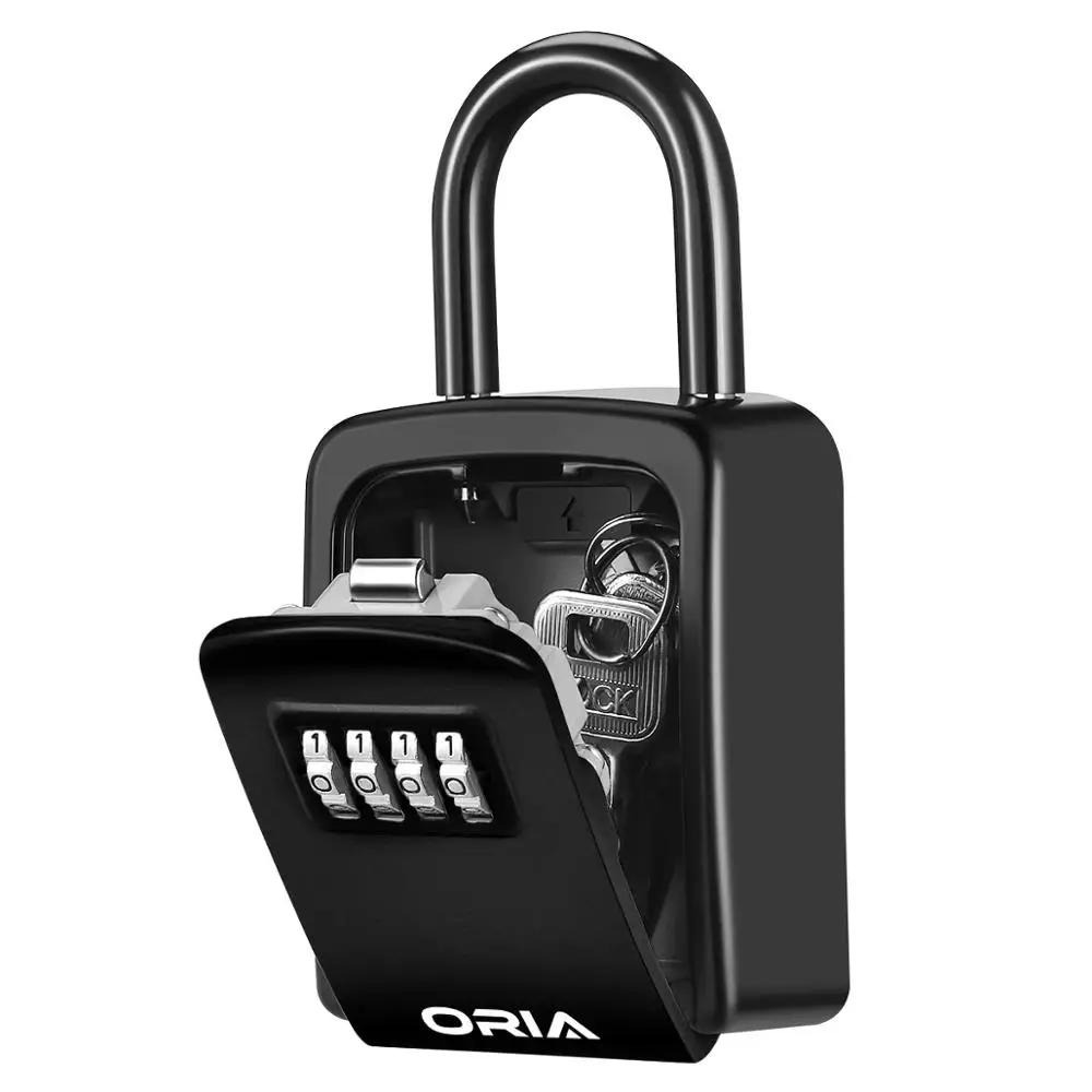 Oria Key Lock Box Cassetta Di Sicurezza Per Chiavi A Parete Resistente Alle Intemperie Scatola Di Sicurezza Per Chiavi A Combinazione A 4 Cifre Portac